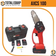 AXM AXCS 100 4 INCH CORDLESS MINI CHAIN SAW 500m/min CORDLESS HAND SAW RECHARGEABLE BATTERY