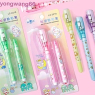 QUESO Cute Invisible Marker, Led UV Lamp With Small Light Invisible Pen With Refills, Funny Double H