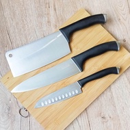 มีดทำครัว มีดซันโตกุ มีดเชฟ มีดปังตอ รุ่นพรีเมี่ยม Rhino Brand