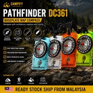 Campify Outdoor DC361 Map Compass with Magnifier Hiking Camping Survival Bushcraft Navigation Tool