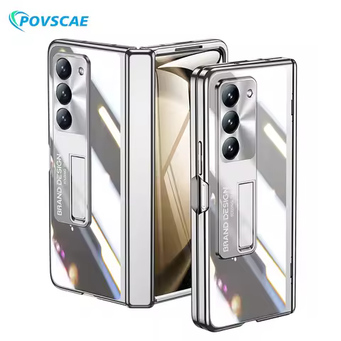 For Samsung Galaxy Z Fold 5 Case Hinge Protection Electroplated Shockproof Cover Galaxy Z Fold 4 3 C