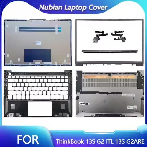 New For ThinkBook 13S G2 ITL 13S G2ARE LCD Back Cover Silver Palm Cushion Bottom Cover Base Silver G