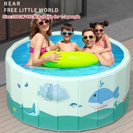 Foldable Pool Non-Inflatable Pool for  Kid Swimming Pool Plastic Kiddie Portable Pool