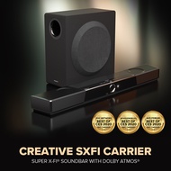 Creative SXFI CARRIER - 5.1.2 Dolby Atmos TV Speaker System Soundbar with Subwoofer and Super X-Fi, 