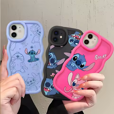 Kawaii INS StitchS Phone Case For Motorola Moto G100 G56 G86 G75 E22 G55 G35 G14 G84 G22 G32 Edge 60