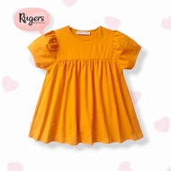 Rugers By Kayamani - Girls' T-shirt Top - Girly Top Mustard