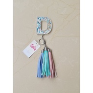 GANTUNGAN Original Justice Bag/ Keychain with Initial Letter D