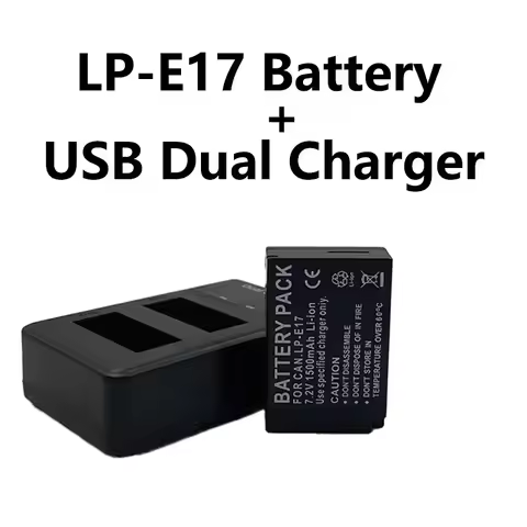 Batmax LP-E17 LPE17 LP E17 Camera Battery+LED Dual USB Charger for Canon EOS R8 RP R50 200D 250D M3 