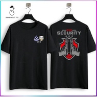 Safety CSG Security Design T-shirt, Black, Cotton, Men's T-shirt, Comfortable and Breathable Tee
