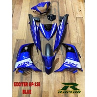 COVERSET RAPIDO YAMAHA EXCITER GP - 135 BLUE BIRU LC135 4S V4 V5 V6 V7 COVER SET STICKER TANAM