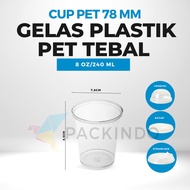 Thick 8oz Pet Cup + 8oz 78mm Pet Cup
