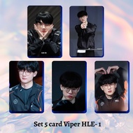 Set of 5 Viper HLE cards for single-sided League of Legends
