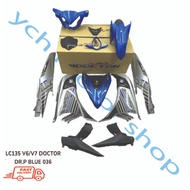 YAMAHA LC135 LC 135 135LC 135 LC V4 V5 V6 V7  P BIRU DIASIL BODY COVER SET STICKER STRIPE SIAP TAMPA