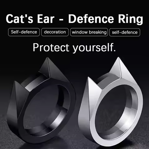 Defend Yourself】Outdoor Equipment Men Women Defend Yourself Finger Tiger Wolfproof Weapon Trigger Fi
