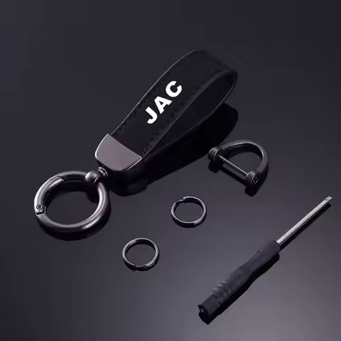 Fashion Solid Color Flip Fur Keychain Lanyard Business Gift Key Chain For JAC S2 J3 Board JS2 S3 J2 