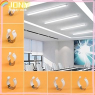 JONY 5Pcs Spring Terry Clip, With Rubber Protection Base Tool Lamp Tube Clip,  T3/T4/T5/T6/T7/T8/T9/