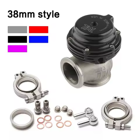 Universal 38mm External Wastegate V-Band Flanged Turbo Waste Gate For Supercharge Turbo Manifold Wit