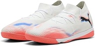 Unisex Future 8 Match It Football Boots, Puma White PUMA Black Luminous Red, 10 US
