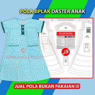 Pola Jiplak Daster Anak  [ Pola Baju Jamblang Studio ]