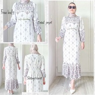 Maxi Peplum Ethnic Dress Ceruty Ethnic Mermaid Dress + Belt Muslim Dress Party Dress Wedding Dress