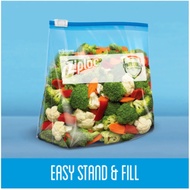 BOX OF 35 ZIPPED FOOD Storage Bags Ziploc Slider Storage Bags 3.785ml (1 gallon)