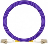Elfcam® - Fibre optic cable LC/UPC to LC/UPC OM4 Multimode Duplex 50/125um LSZH, 5M