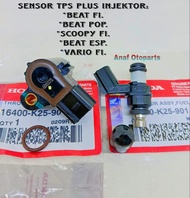 Injektor Injector Plus Sensor Tps Beat fi  Beat Esp  Beat Pop Vario fi 125