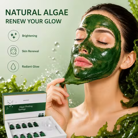 2026 Algae Peeling Facial Mask sponge freeze-dried powder Nature Seaweed cleaning bones Korean SkinC