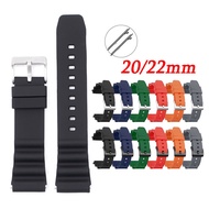 Silicone Watchband For Seiko SKX007 SRP777J1 CITIZEN Diving Waterproof WristBand Quick Release Strap For Casio Universal Band