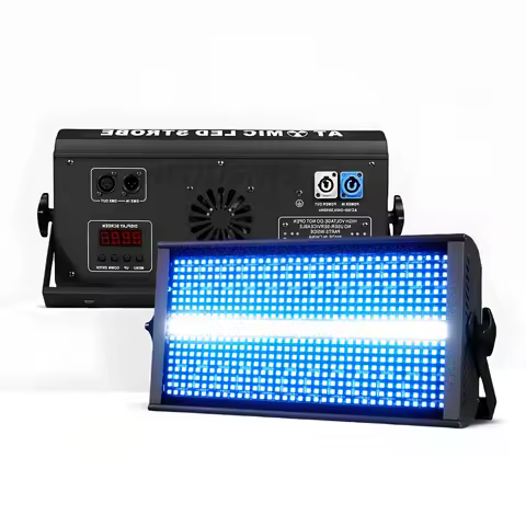 200W Strobe Light LED RGBW 4in1 Partition DJ DMX Super Bright Dj Wash Bar Strobe Stage Lighting Effe