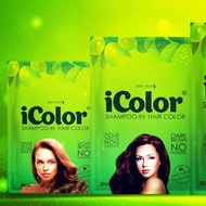 iColor Plus Natural Shampoo-in Hair Dye, 30ml Sachet