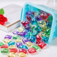Liquid Detergent Condensation Laundry Beads 50 PCS 100 PCS Cubes Gel Capsule Random Colour Sabun Basuh Baju