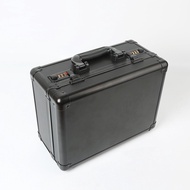 HY/🏮Supply Black Aluminum Alloy Box Password Suitcase Toolbox Digital Password Combination Lock Box  Items box BC1T