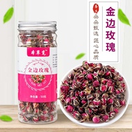 Gold Rim Roses Dried Rose Herbal Tea Natural Floral Tea