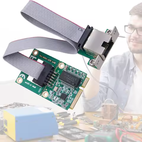 Mini PCI-E Network Card RTL8111H Mini PCIe Network Adapter 10/100/1000M Mini PCI Express Gigabit Eth