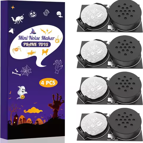 2/4 Pack New Cricket Noise Maker Prank Hidden Prank Noise Maker 7 Sounds Intervals Noise for Hallowe