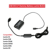 USB DC Coupler DCC17 Dummy Battery Lumix BLK22 Lumix S5 S5K S5GK GH5II GH6 G9