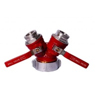 Siamese Wye Male Twin Leader Line W/ Lock 2 1/2" X 1 1/2" X 1 1/2"