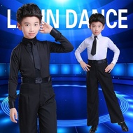 20262 New Four-Season Long-Sleeve Boys' Latin Dance Performance Outfit Children's Dance Costume Kids