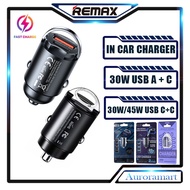 Remax In Car Charger Fast Charging With Usb C + Usb A Output 30W / Dual Usb C 45W Charger Dalam Kere