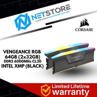CORSAIR VENGEANCE RGB 64GB KIT (32x2GB) DDR5-6000MHz CL30 1.40V INTEL XMP MEMORY RAM  - CMH64GX5M2B6