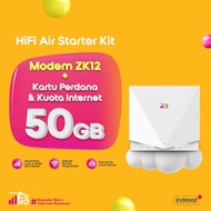 Indosat HiFi Air ZTE K12 Wifi Modem 4G LTE 50Gb