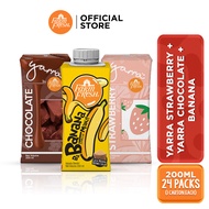 Farm Fresh UHT Banana Milk + Yarra by Farm Fresh UHT Chocolate Milk + Yarra by Farm Fresh UHT Strawb