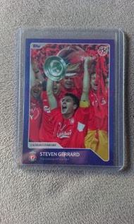 Topps Steven Gerrard Topps 30 Seasons Celebration UEFA Champions League