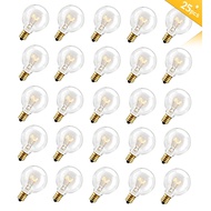 G40 Incandescent Globe Light Bulb With E12 Candelabra Screw Base, Tungsten bulb, Clear Glass Light R