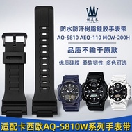 Ttj/alternative Use/Suitable for casio casio Sports Watch AQ-S810W AEQ-110 Resin Silicone Watch Strap Accessories Male