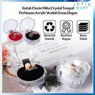 Crystal Box Ring Jewelry Holder/Transparent Proposal Ring Holder/Crystal Model Ring Box/Acrylic Jewe