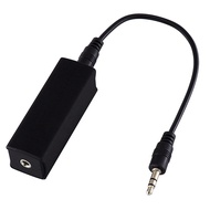 Ground Loop Noise Isolator Anti-Interference Safety Accessory with 3.5mm Cable, Stereo Car Audio Auxiliary Cable