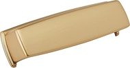Amerock BP53801CZ | Champagne Bronze Cup Pull | 3-3/4 inch (96mm) Center-to-Center Drawer Pull | Kan