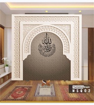 TERLARIS Mihrab custom 3D - Wallpaper dinding mihrab 3d - wallpaper dinding mushola 3d
